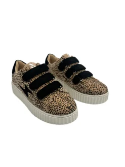 Cheap Loëla Baskets Flash Guépard Sophie BEIGE