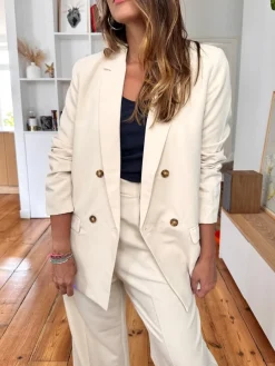 Discount Loëla Blazer Noix ECRU