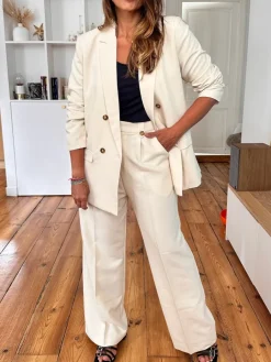 Discount Loëla Blazer Noix ECRU