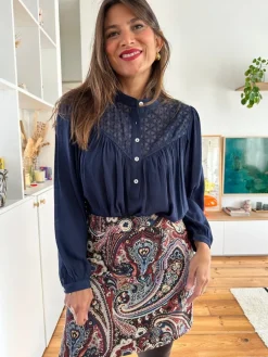 Cheap Loëla Blouse Karima MARINE
