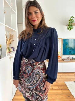 Cheap Loëla Blouse Karima MARINE