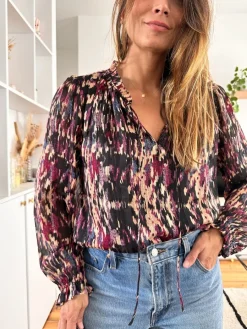 Discount Loëla Blouse Lana NOIR