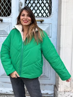 Fashion Loëla Blouson Galon VERT