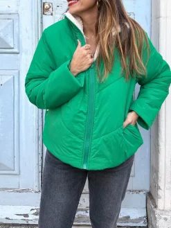 Fashion Loëla Blouson Galon VERT