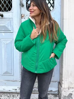 Fashion Loëla Blouson Galon VERT