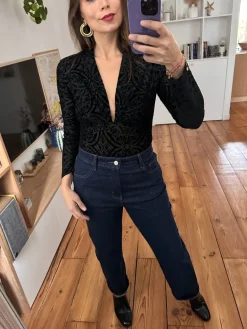 Hot Loëla Body Mia Velours NOIR