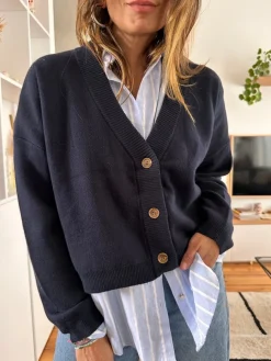 Outlet Loëla Cardigan Nacho MARINE