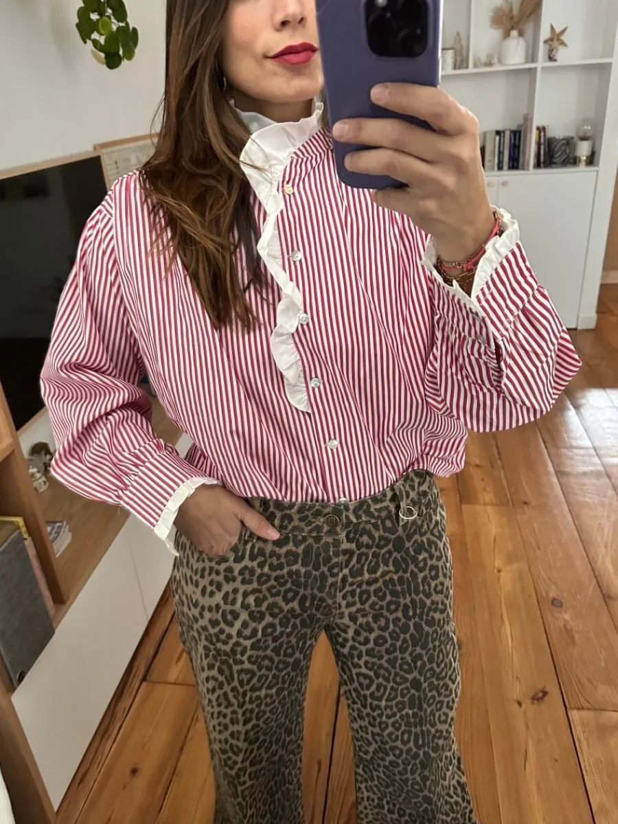 Flash Sale Loëla Chemise Alicia RAYE ROUGE