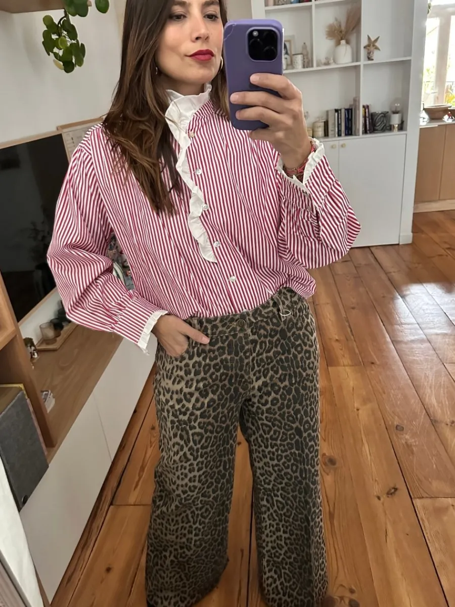 Flash Sale Loëla Chemise Alicia RAYE ROUGE