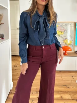 Flash Sale Loëla Chemise Charleen DENIM FONCE