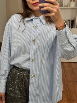 Cheap Loëla Chemise Deloni RAYURES BLEU