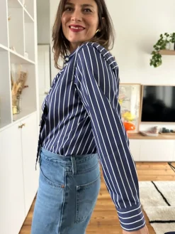 Sale Loëla Chemise Laia BLEU RAYE