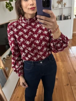 Best Sale Loëla Chemise Lya BORDEAUX