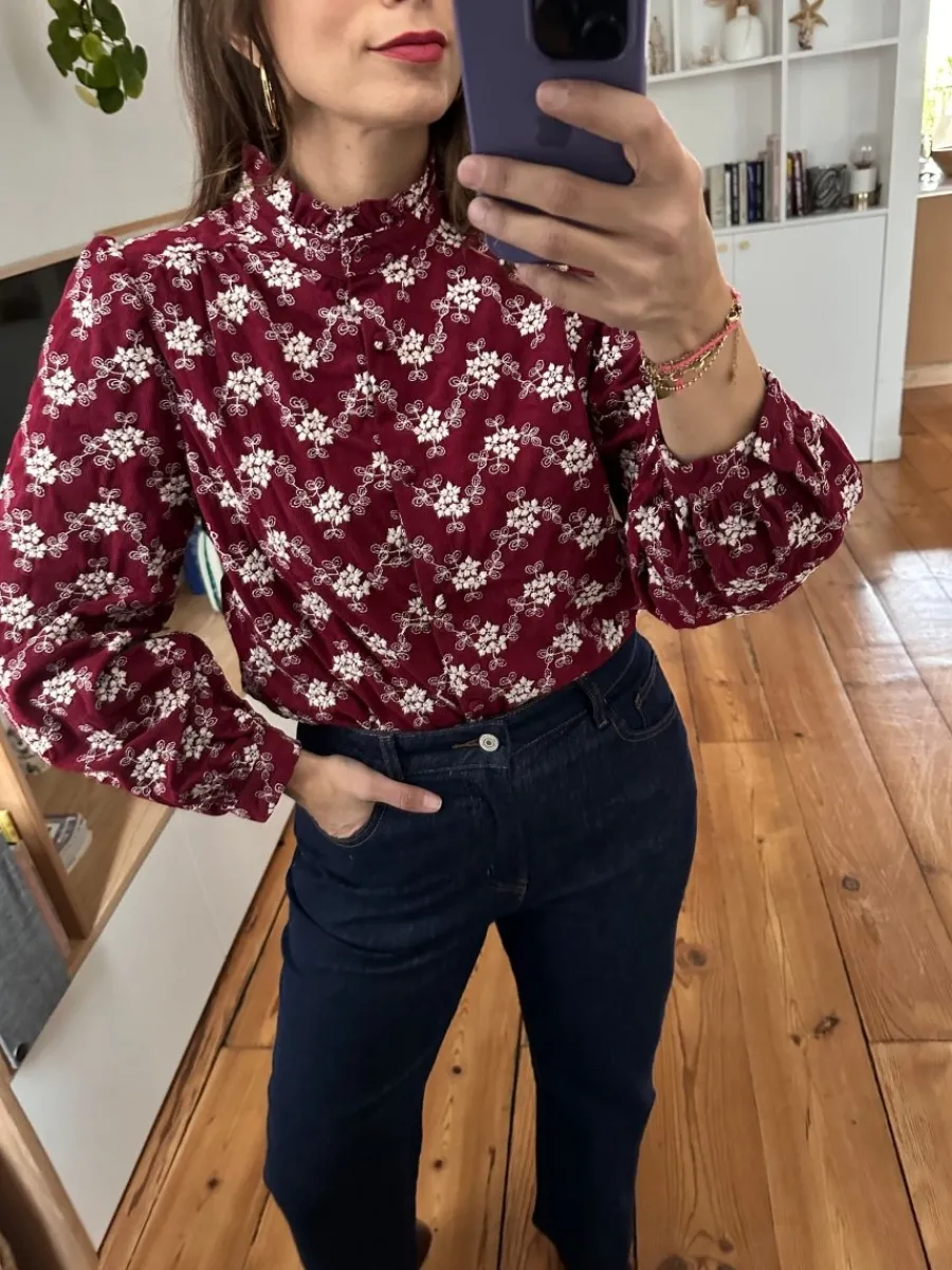 Best Sale Loëla Chemise Lya BORDEAUX