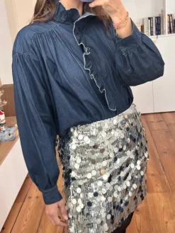 Cheap Loëla Chemise Nelise JEANS DARK