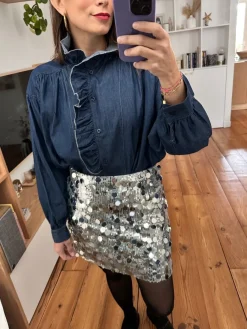 Cheap Loëla Chemise Nelise JEANS DARK