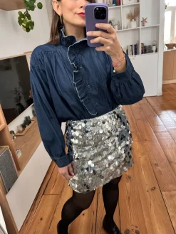 Cheap Loëla Chemise Nelise JEANS DARK