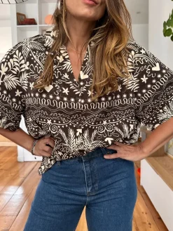 New Loëla Chemise Nelita CHOCOLAT