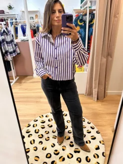 Best Loëla Chemise Rayures Purple VIOLET