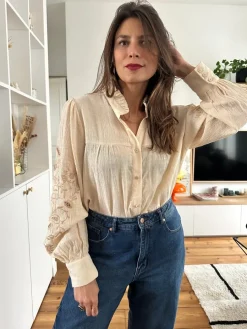 Store Loëla Chemisier Sonia ECRU