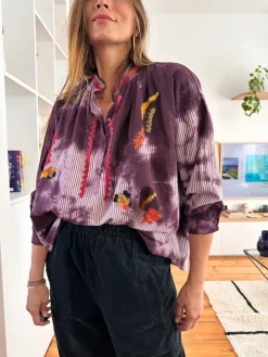 Online Loëla Chemisier Susina VIOLET