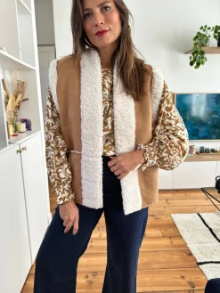 Online Loëla Gilet Andy CARAMEL