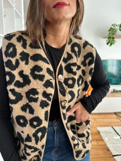 Flash Sale Loëla Gilet Leonnard LEOPARD