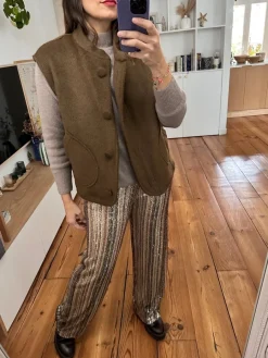 Online Loëla Gilet Logan KAKI