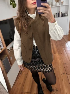 Online Loëla Gilet Logan KAKI