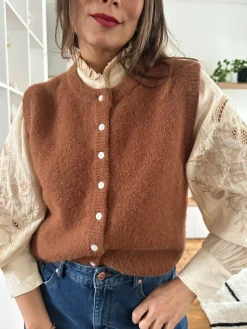Flash Sale Loëla Gilet Melina CHOCO