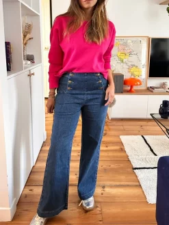 Sale Loëla Jeans Victorine DENIM FONCE