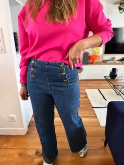 Sale Loëla Jeans Victorine DENIM FONCE