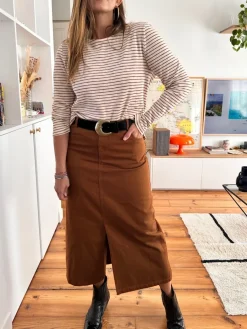 Cheap Loëla Jupe Ametsa COFFEE