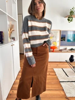 Cheap Loëla Jupe Ametsa COFFEE