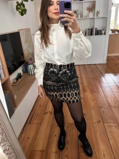 Clearance Loëla Jupe Cleo NOIR