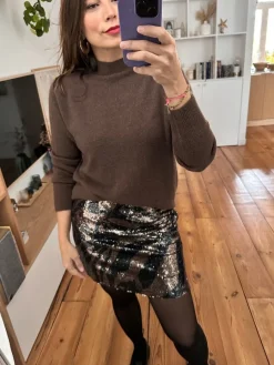 Hot Loëla Jupe Juline NOIR