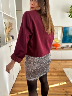 Outlet Loëla Jupe Osborne ANTHRACITE