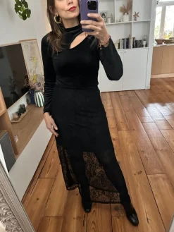 Shop Loëla Jupe Rim NOIR