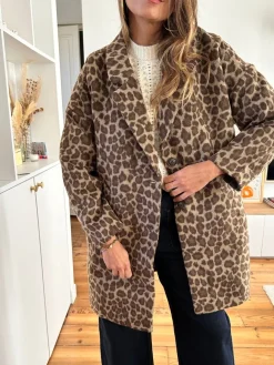 Sale Loëla Manteau Donatella LEOPARD