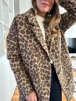 Sale Loëla Manteau Donatella LEOPARD