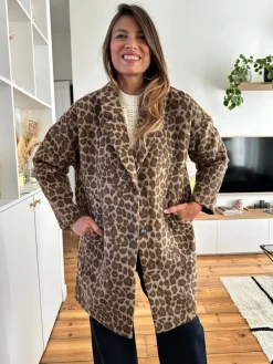 Sale Loëla Manteau Donatella LEOPARD