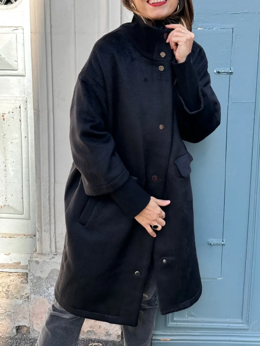 Clearance Loëla Manteau Jordan NOIR