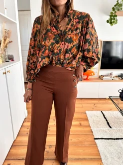 Discount Loëla Pantalon Deanh CAMEL