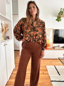 Discount Loëla Pantalon Deanh CAMEL