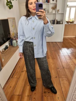 Flash Sale Loëla Pantalon Grace ANTHRACITE