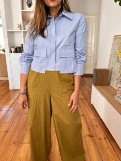 Cheap Loëla Pantalon Lenny OCRE