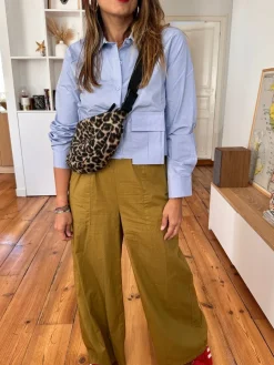 Cheap Loëla Pantalon Lenny OCRE