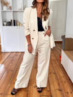 Cheap Loëla Pantalon Nilay ECRU