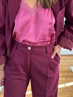 Cheap Loëla Pantalon Oscar BORDEAUX