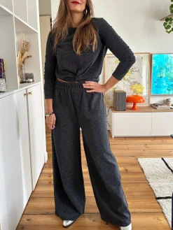 Outlet Loëla Pantalon Pamar CARBONE